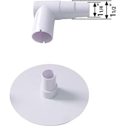 Placa de Vacío para Skimmer de Piscina ATIE 17.46 cm con Codo