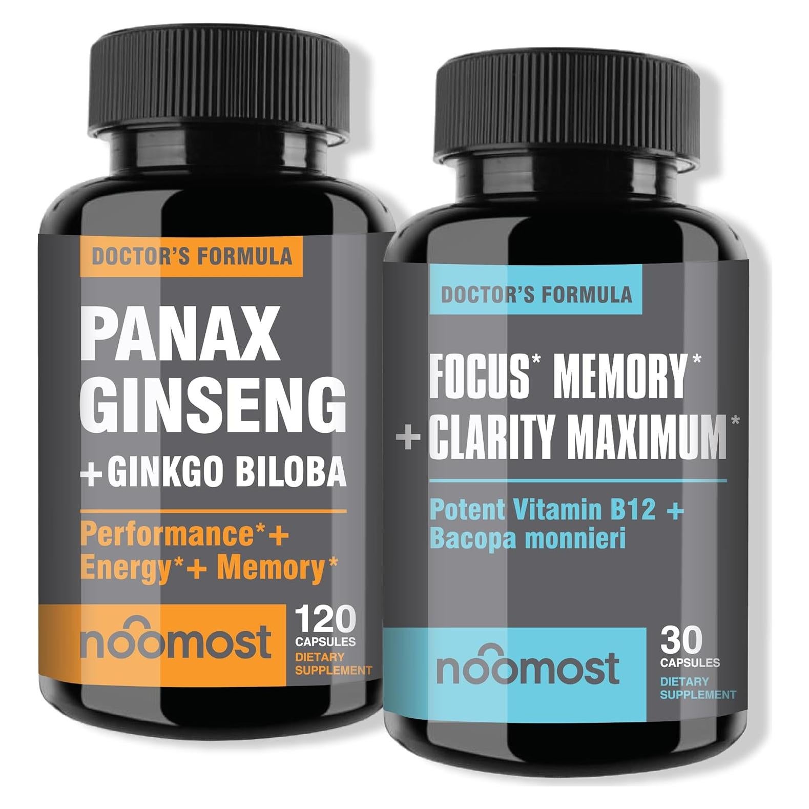 Suplemento Energético NooMost Ginseng Rojo y Ginkgo Biloba