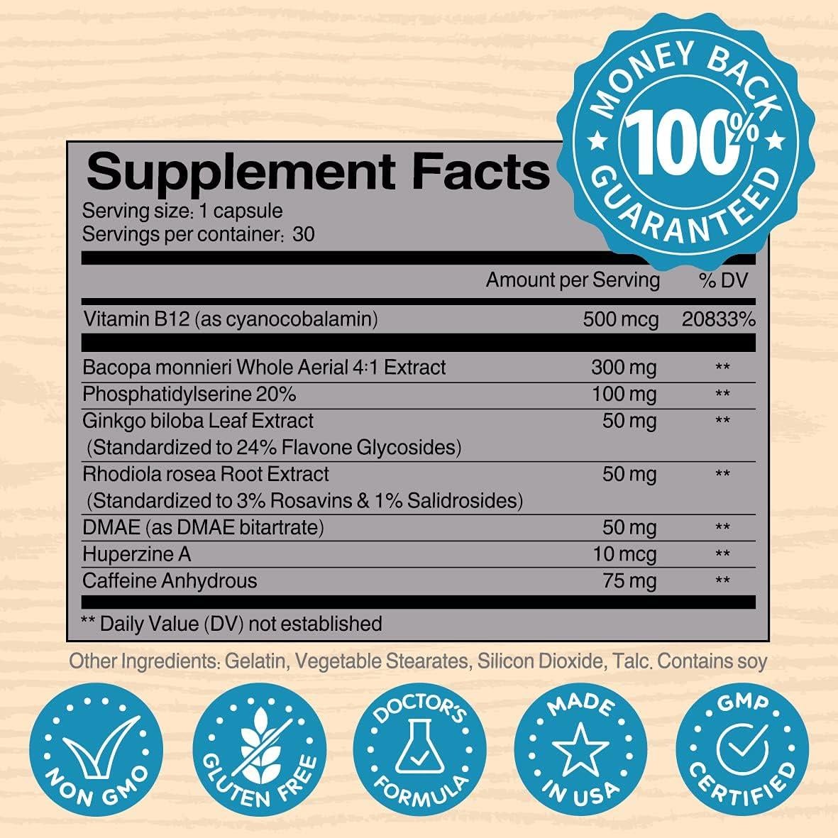 Suplemento Energético NooMost Ginseng Rojo y Ginkgo Biloba