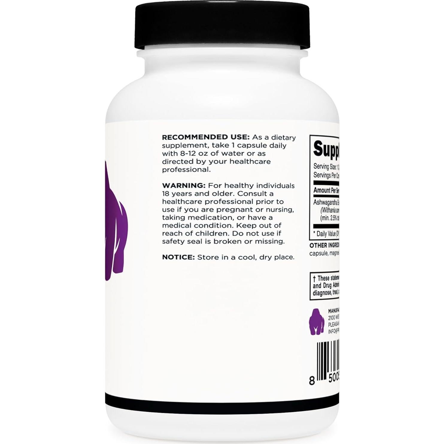 Extracto de Raíz de Ashwagandha Primal 600mg 120 Cápsulas