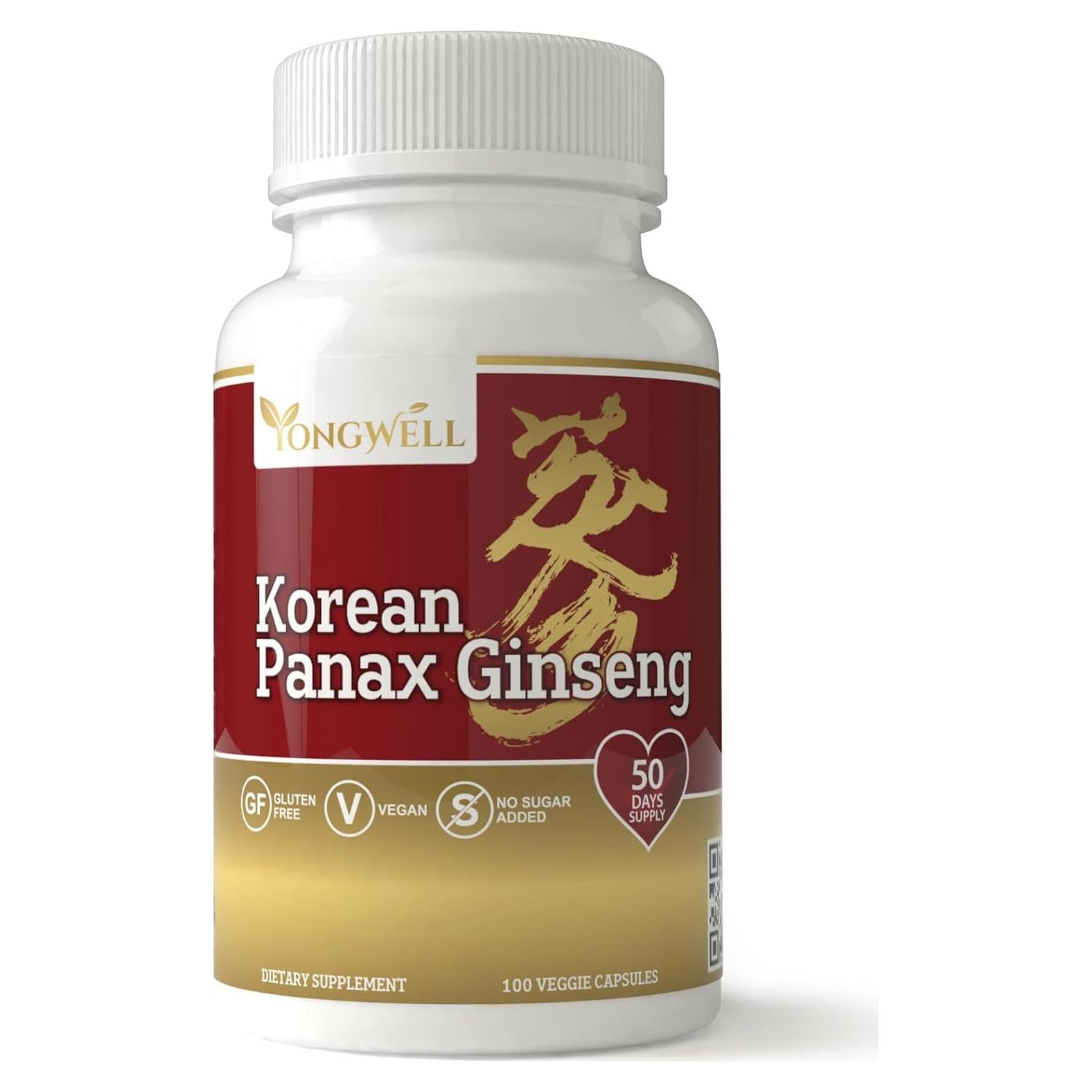 Cápsulas de Ginseng Panax New Green 1200mg - 100 Unidades