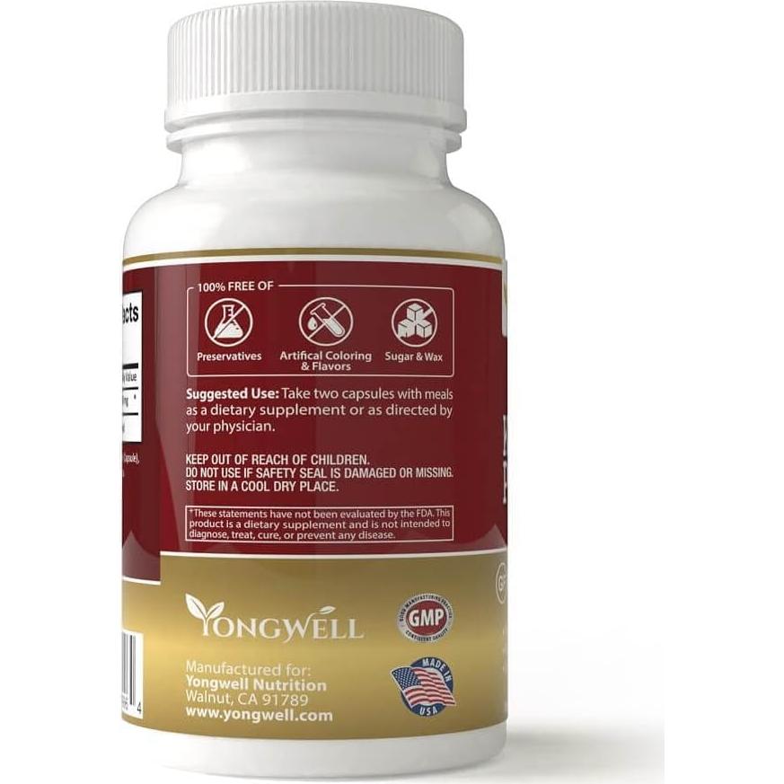 Cápsulas de Ginseng Panax New Green 1200mg - 100 Unidades