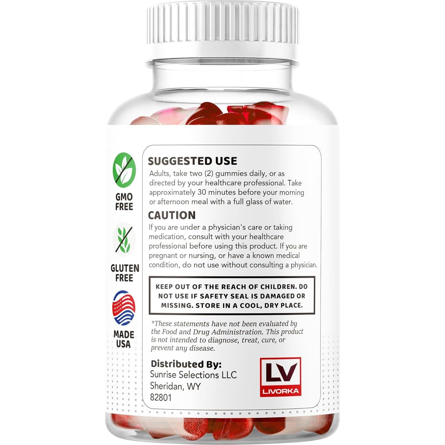 Gominolas Vital Grow XL 1050MG para Rendimiento Masculino - 60 Unidades