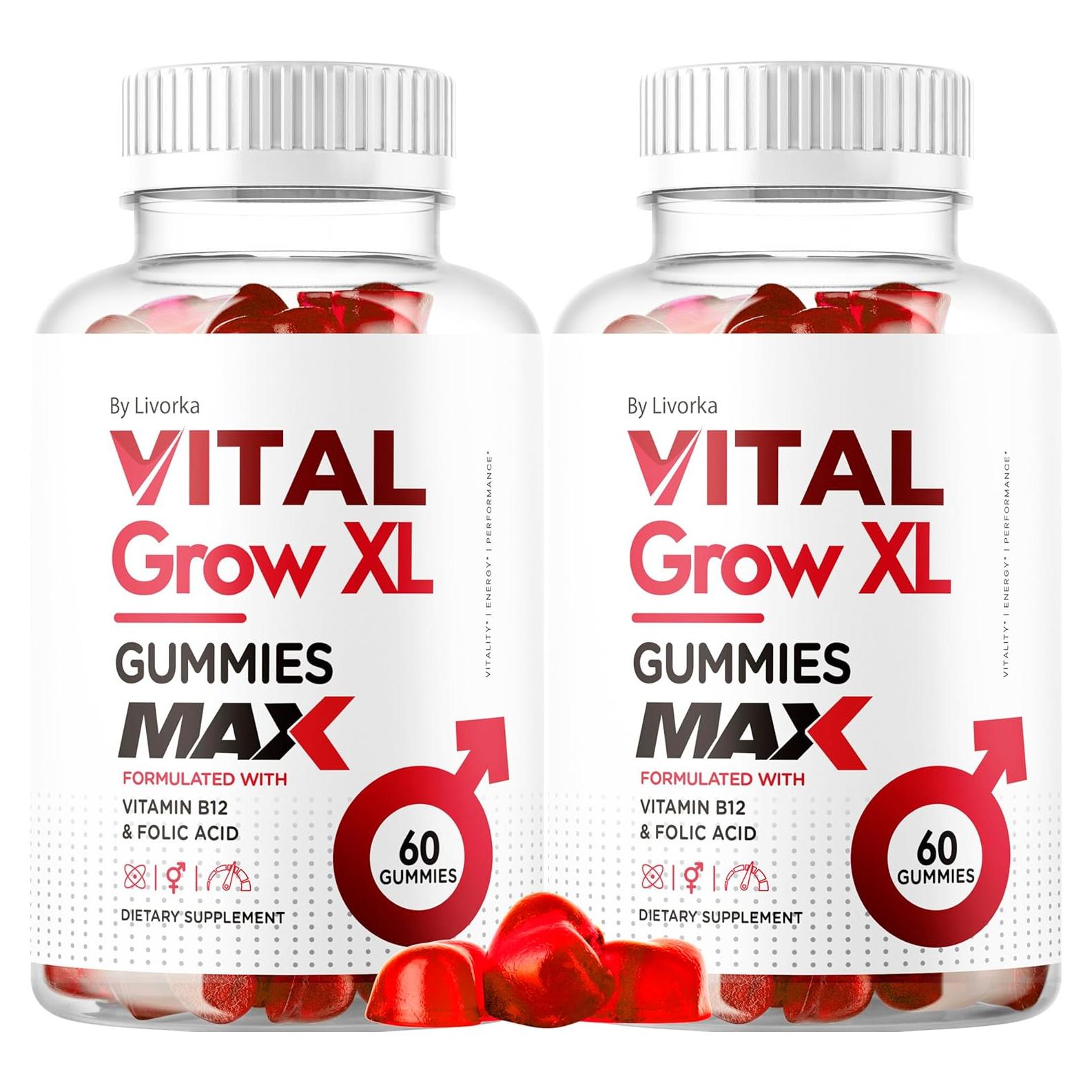 Gomitas Vital Grow XL para Hombres - 120 Gomitas 1050MG