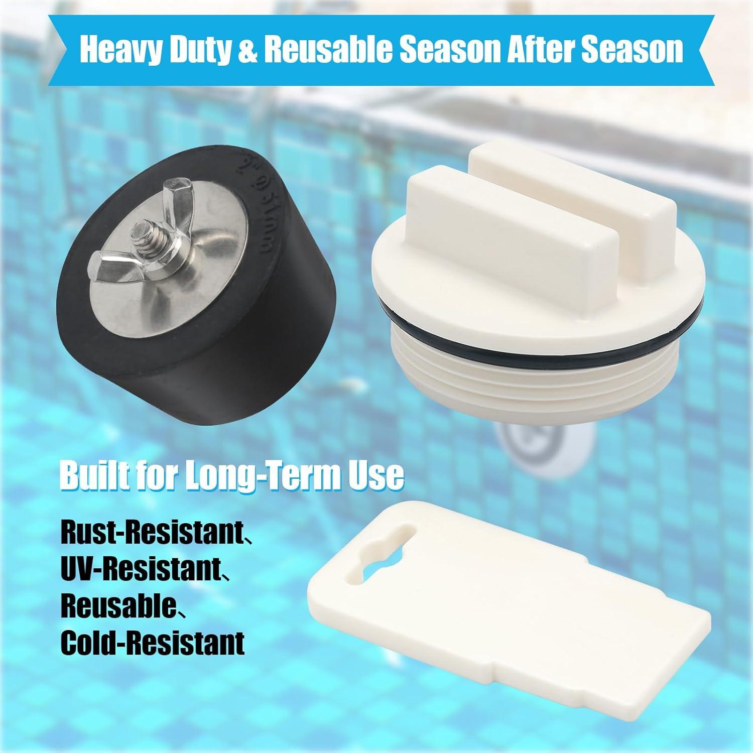 Kit de Tapones de Retorno para Piscina Shiguan 1.5" a 2"