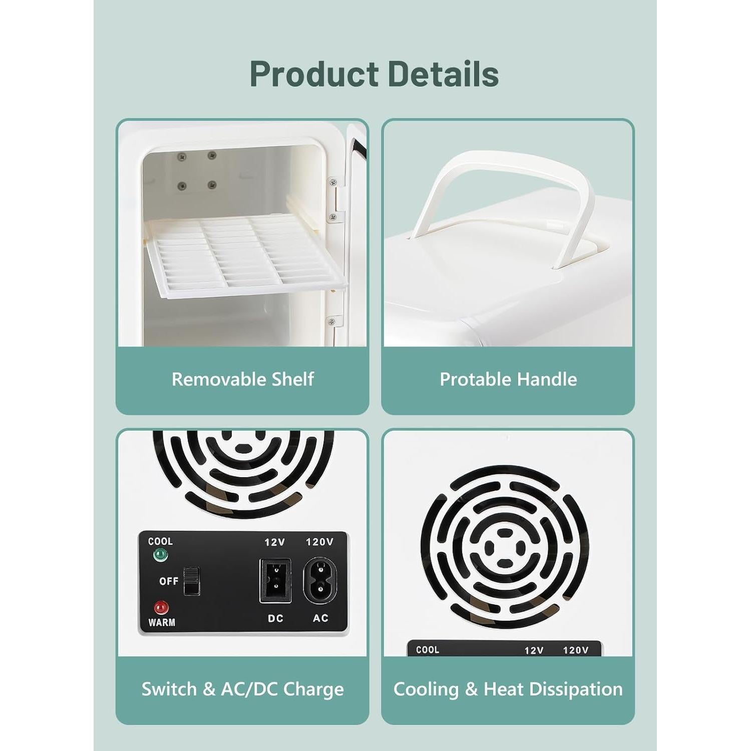 Mini Nevera KEENSTAR 6L Portátil Enfriador y Calentador