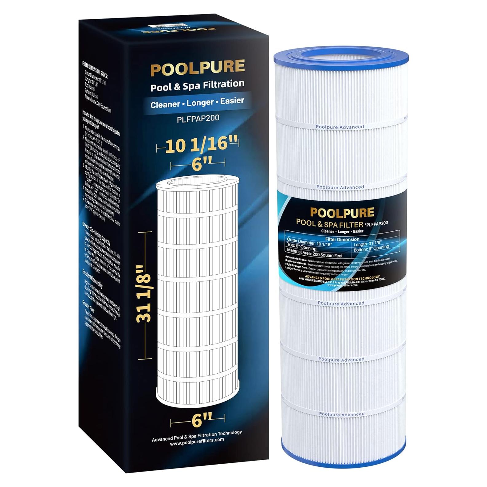 Filtro de Piscina POOLPURE PLFPAP200 18.58 m² Compatible Pentair