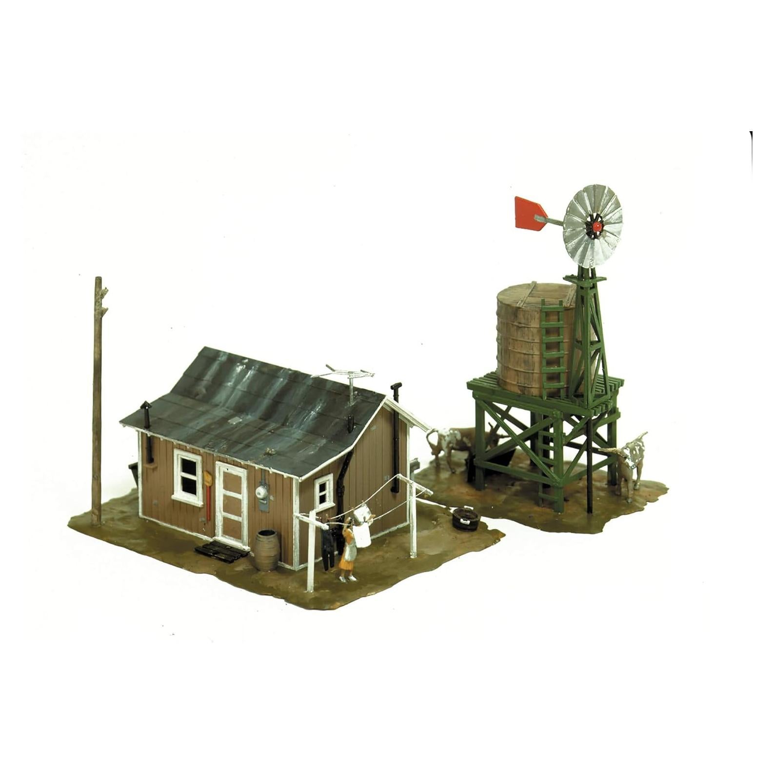 Kit de Edificio Granja Occidental Life-Like Escala HO