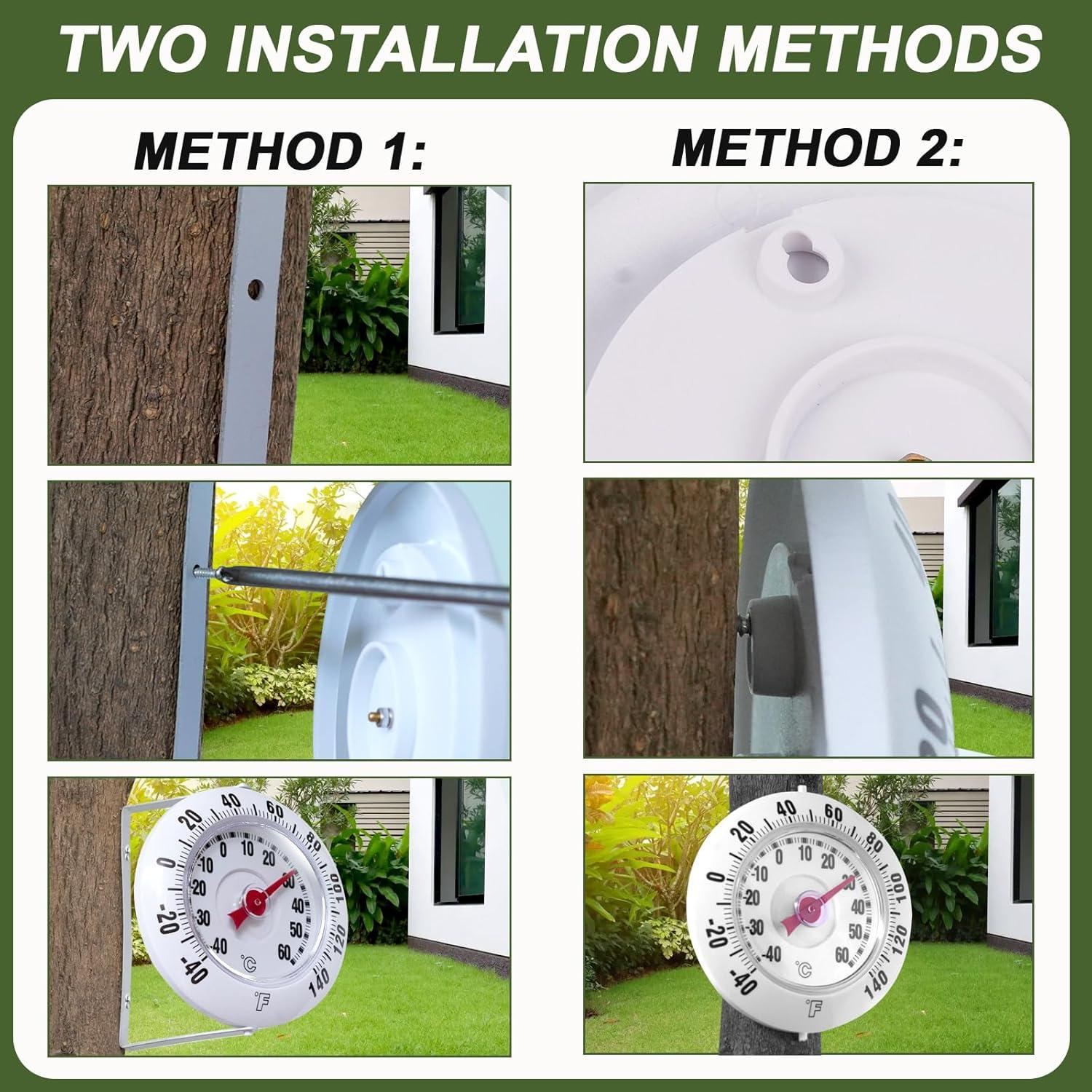 Termómetro Interior Exterior SPOROLWE 5 Pulgadas - Precisión - Fácil Lectura