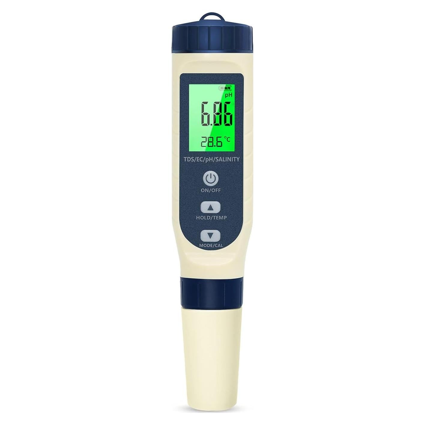 Probador de pH Digital Pious 5 en 1 para Agua y Piscinas