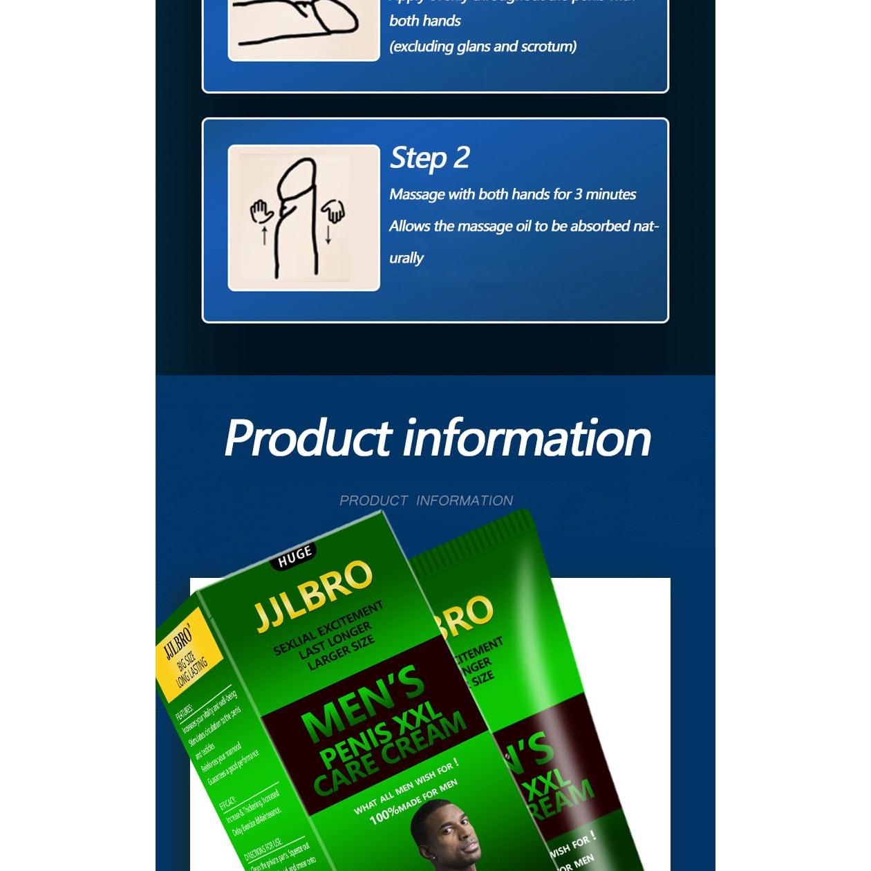 Crema de Aumento Masculino Irvy Huge XXL - Gel de Fuerza Extra