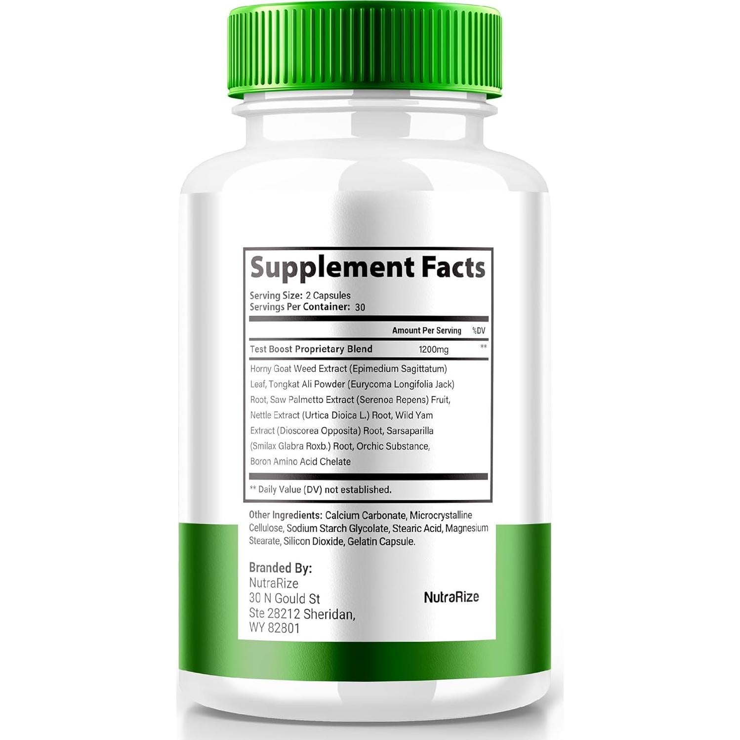 Suplemento Eroboost para Hombres NutraRize 60 Cápsulas