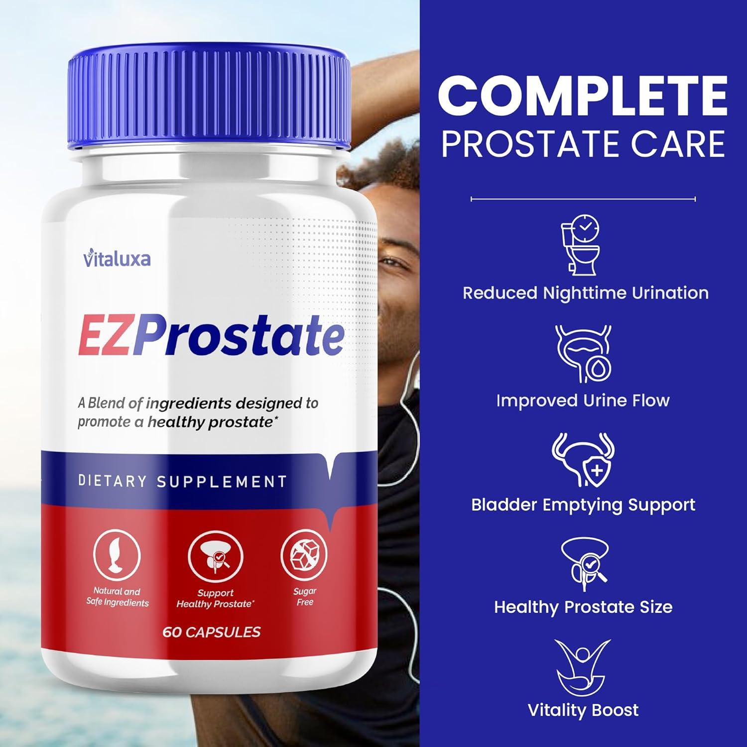 Cápsulas EZ Próstata Vitaluxa - Suplemento Avanzado 180 Cápsulas
