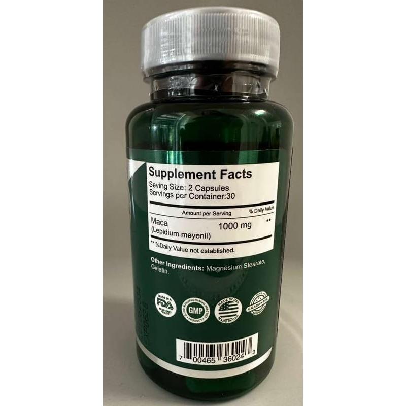 Maca XL 60 Cápsulas All Nue - Suplemento Natural