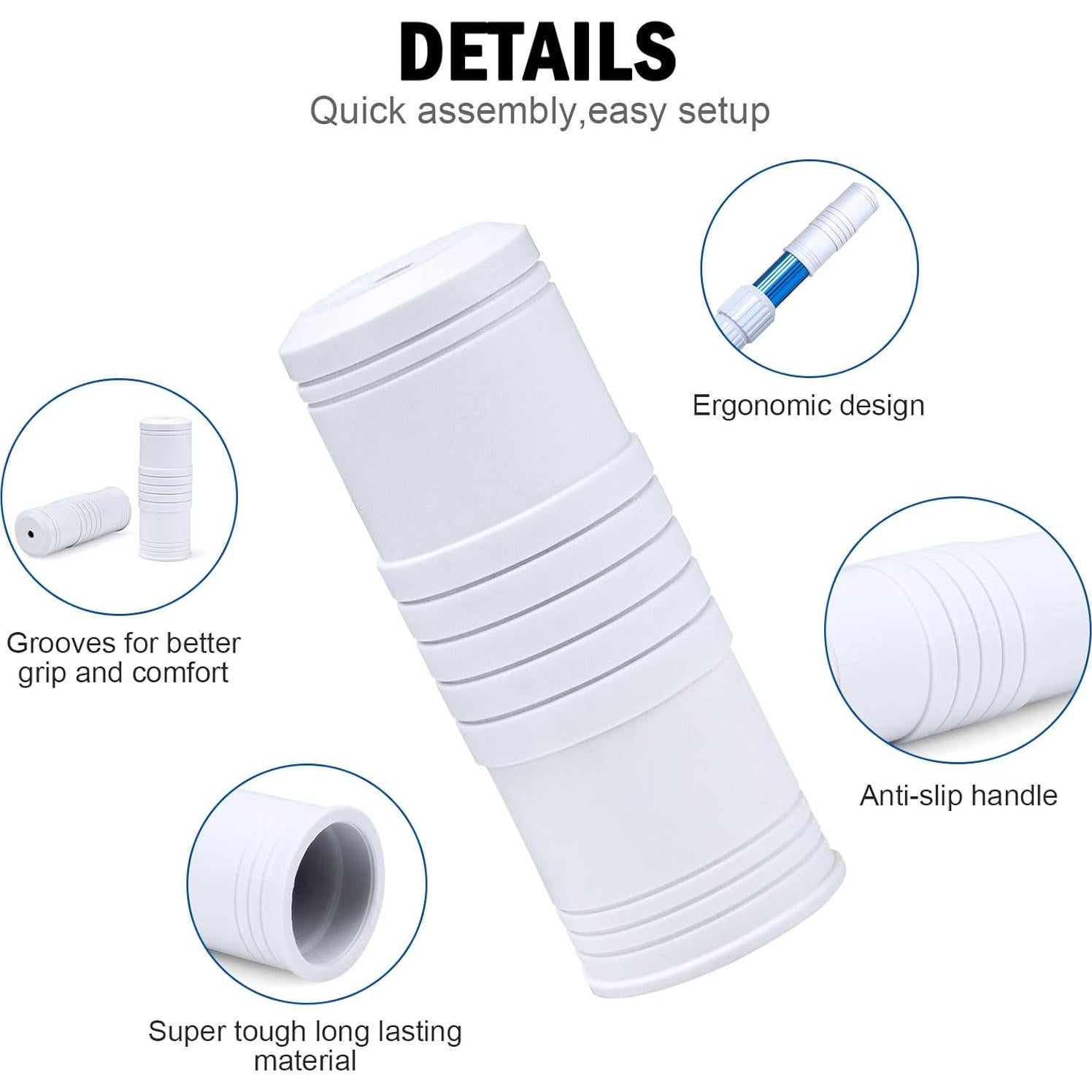 Mango de Reemplazo para Polo de Piscina Dairrr Fuuu R22054 - 2 Piezas