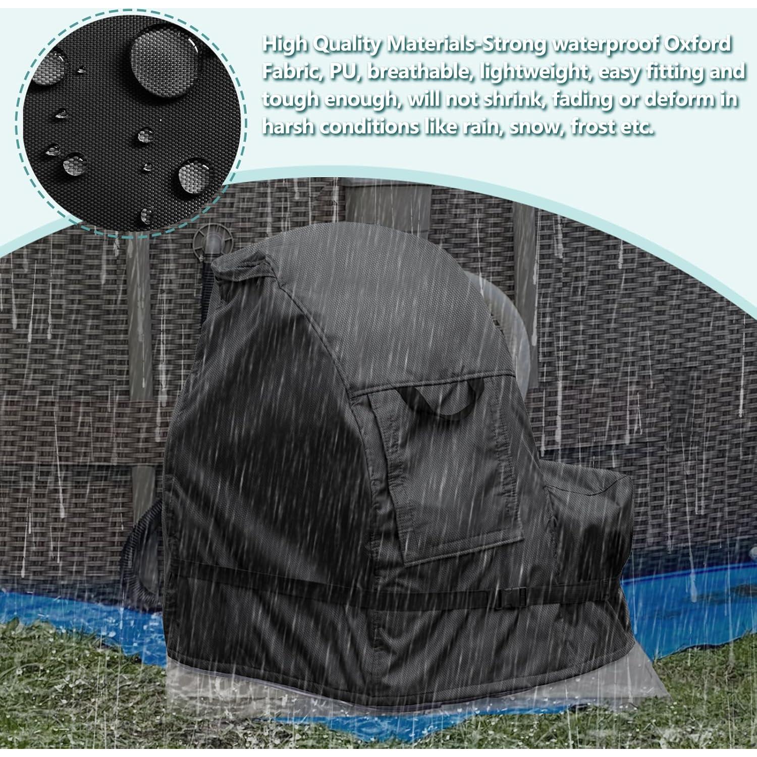 Cubierta Impermeable para Bomba de Filtro de Arena okcool 65.7x62.2 cm