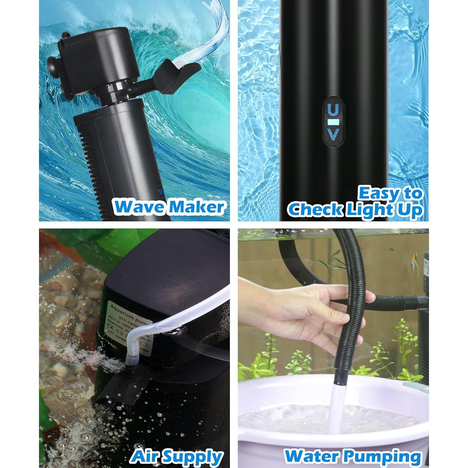 Filtro de Acuario COOSPIDER H8F 151-567 Litros 1514 LPH