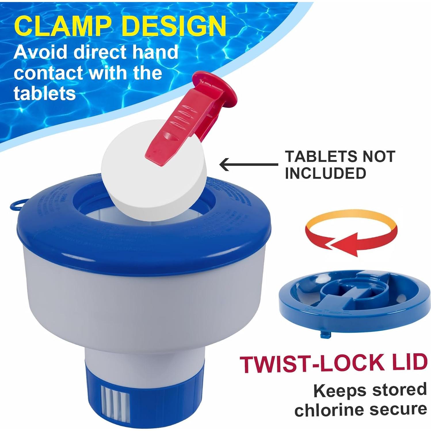 Dispensador Flotante de Cloro Sepetrel PD-01 Ajustable 4 Tabletas