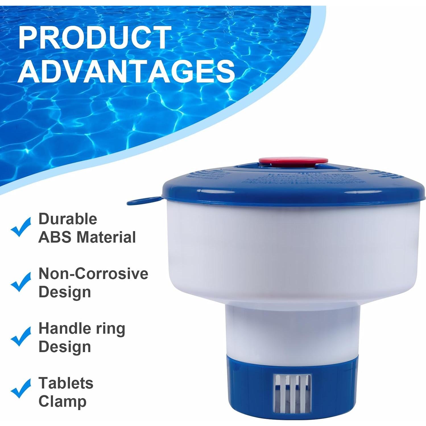 Dispensador Flotante de Cloro Sepetrel PD-01 Ajustable 4 Tabletas