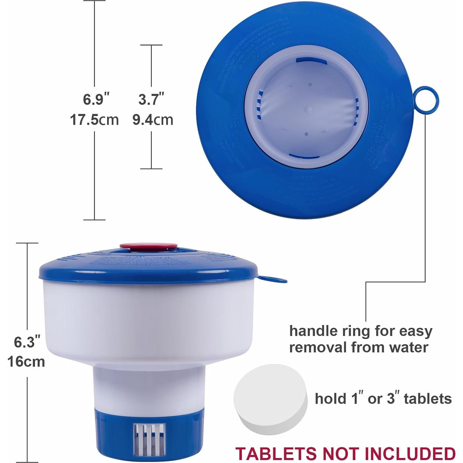 Dispensador Flotante de Cloro Sepetrel PD-01 Ajustable 4 Tabletas