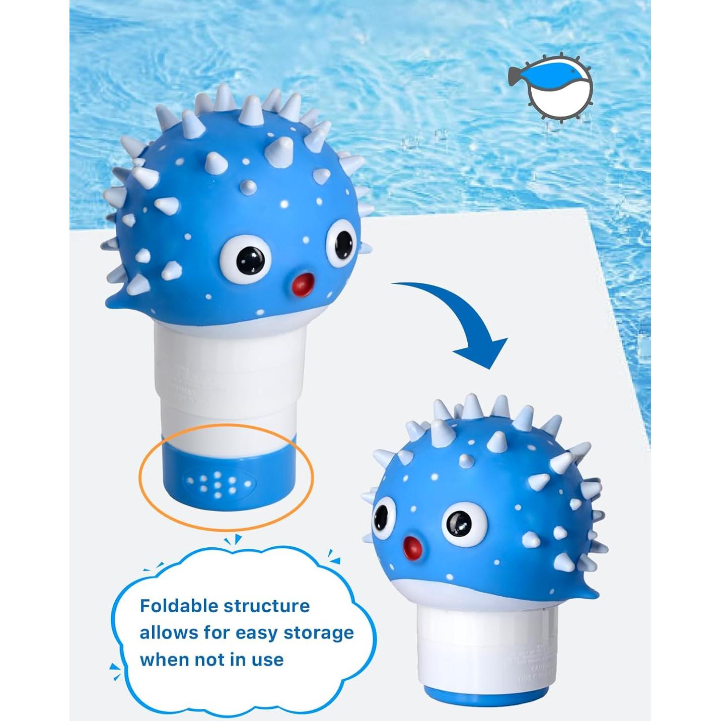 Flotador de Cloro MKLZ para Piscina - Dispensador Ajustable 4 Tabletas