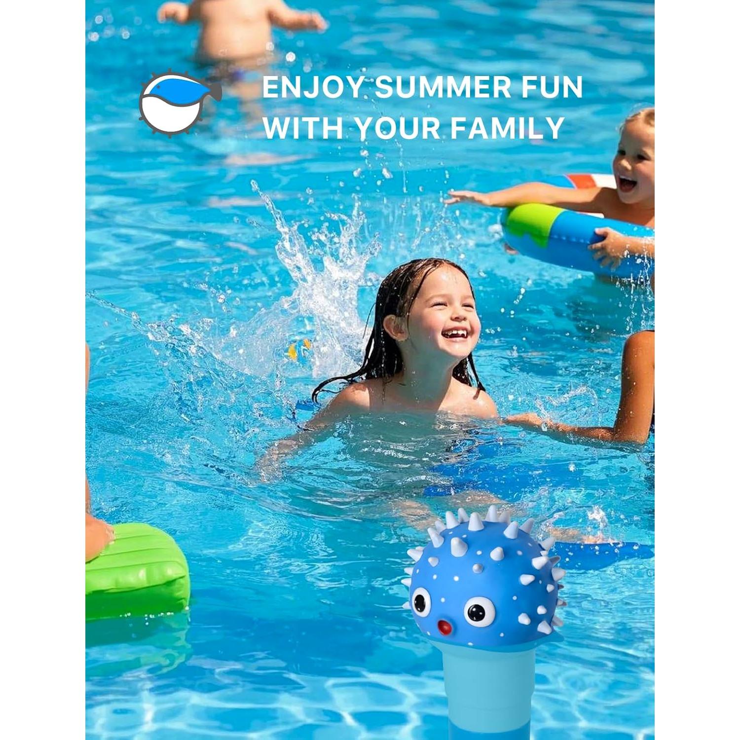 Flotador de Cloro MKLZ para Piscina - Dispensador Ajustable 4 Tabletas