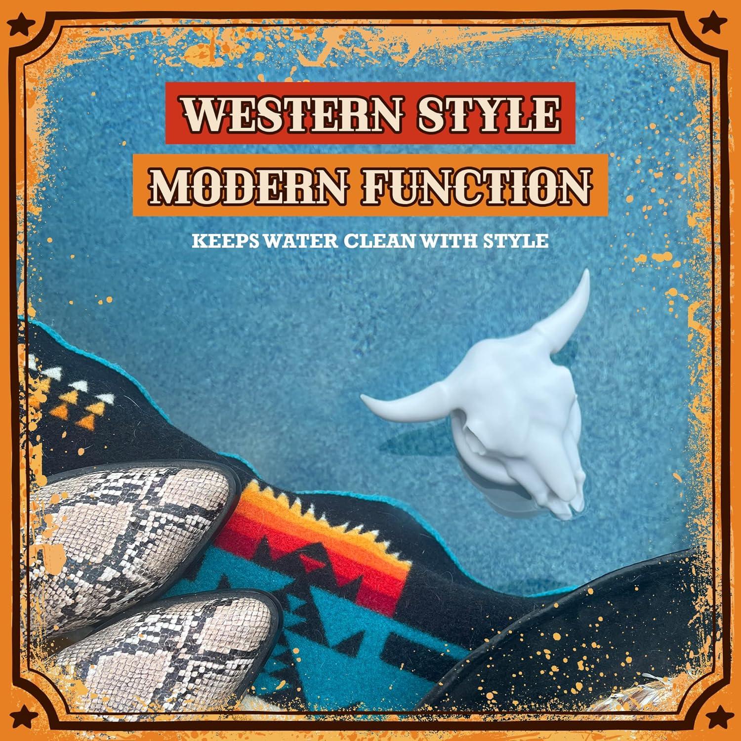 Dispensador de Cloro Flotante Cráneo de Vaca Pool Patch 3"