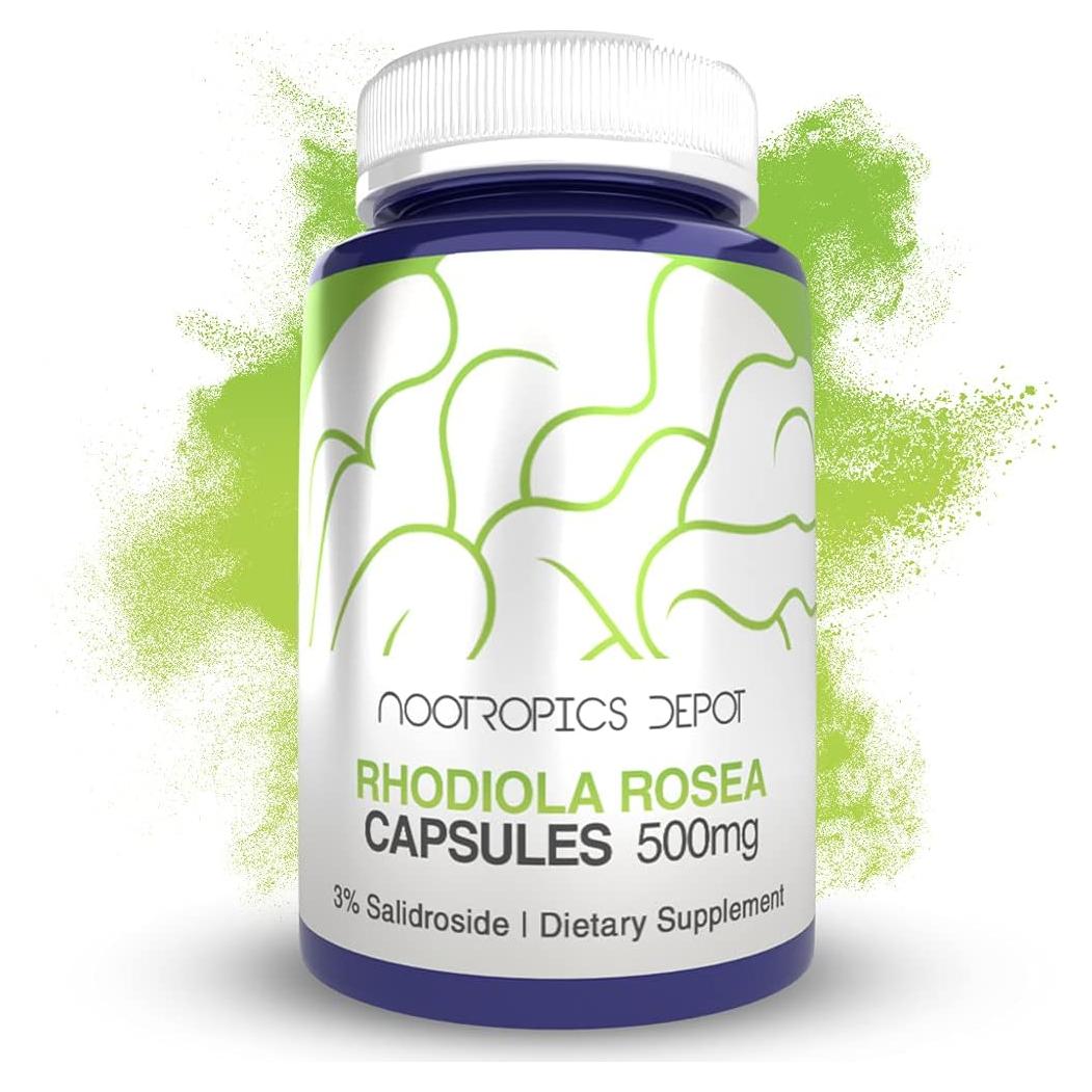 Cápsulas de Rhodiola Rosea 500mg 3% Salidrosido 120 Unidades