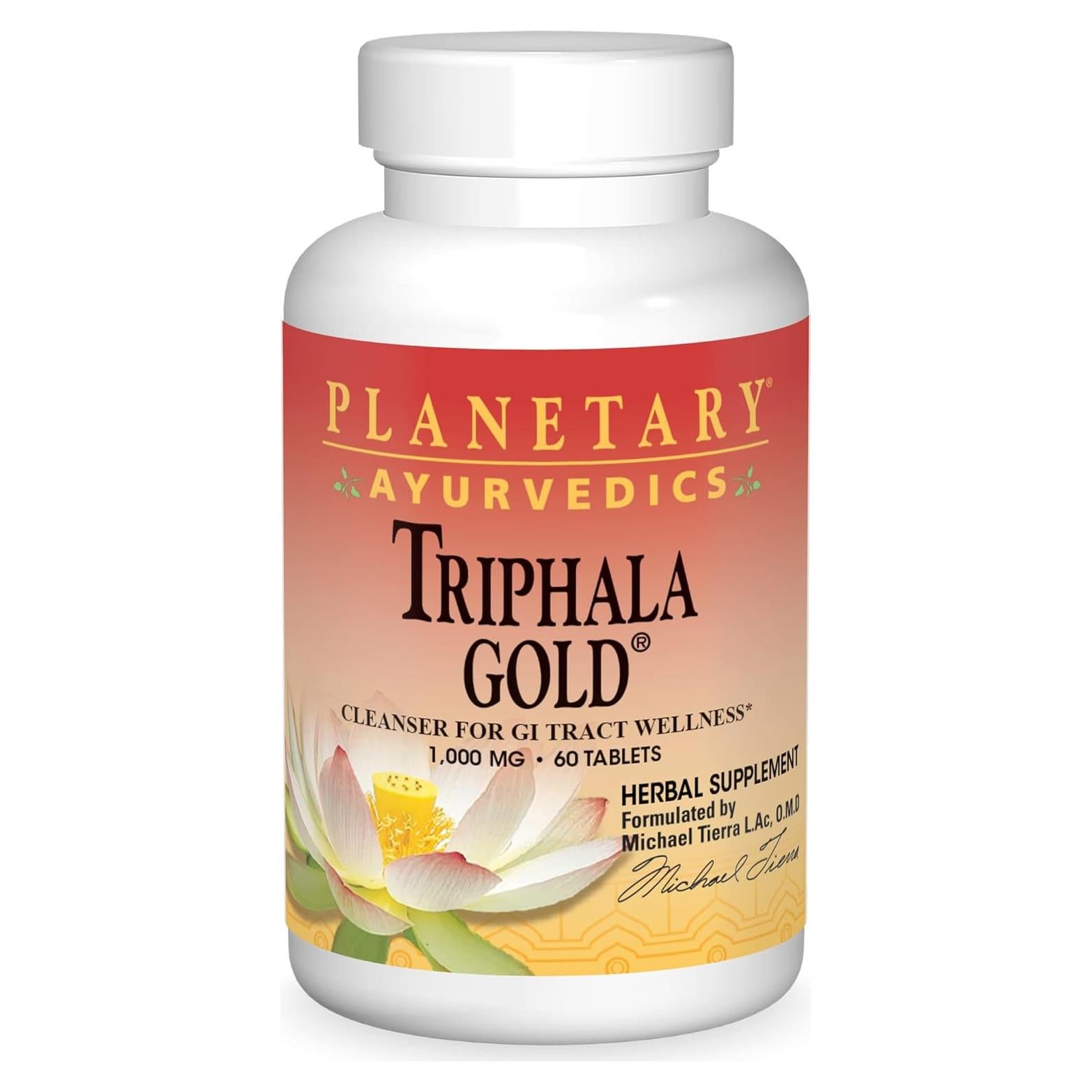 Suplemento Herbal Triphala Gold 1000mg 60 Cápsulas Planetary