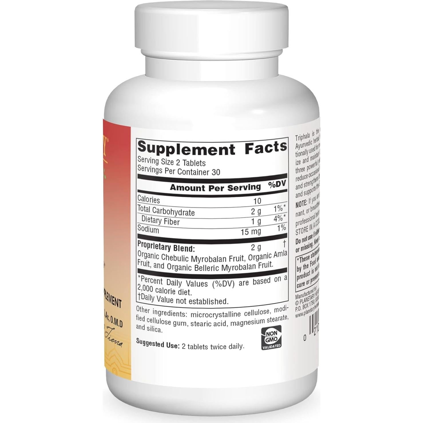 Suplemento Herbal Triphala Gold 1000mg 60 Cápsulas Planetary