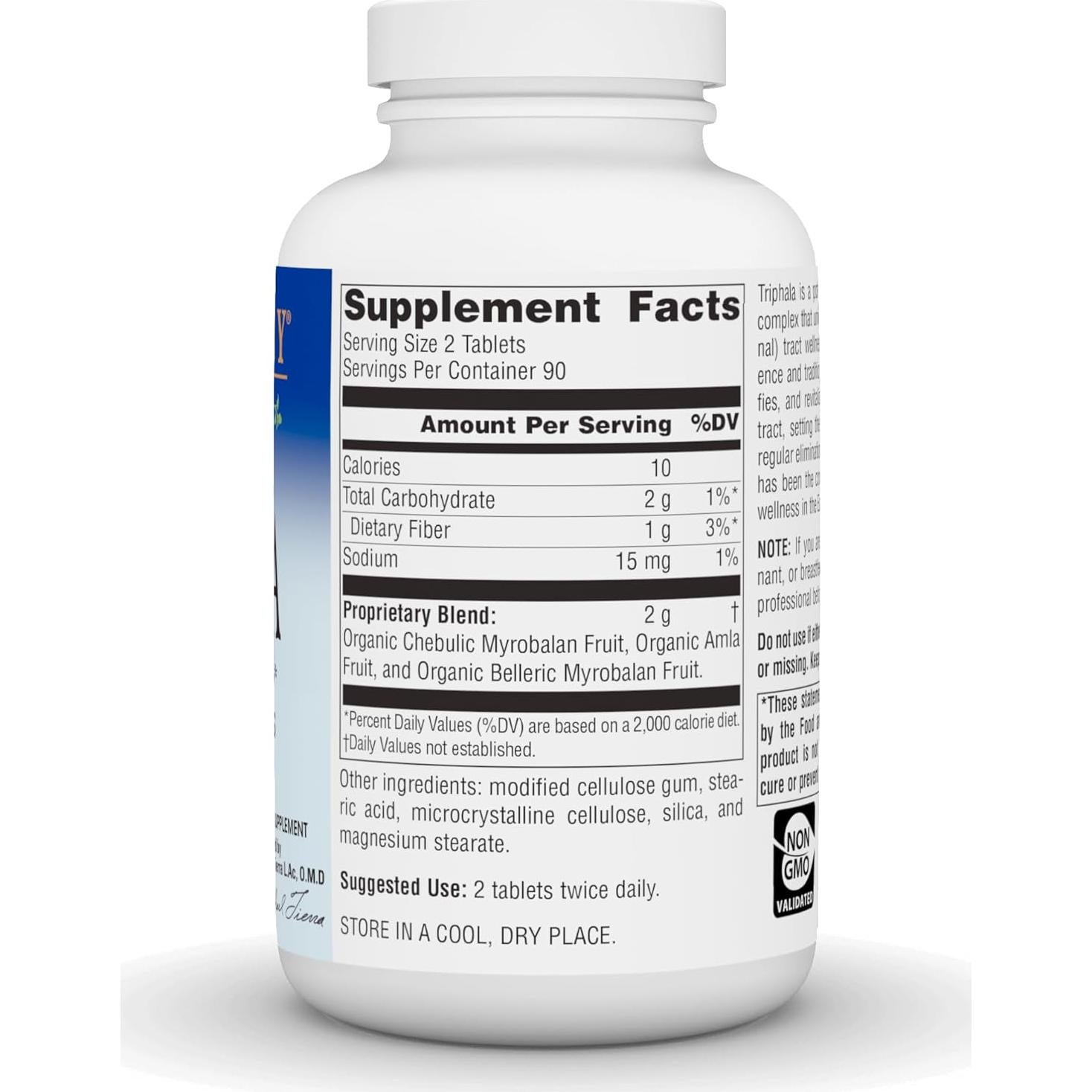 Limpiador Interno Triphala Planetary Herbals 1000mg 180 Tabletas