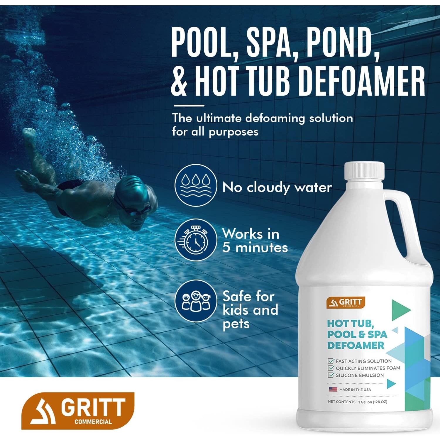 Desespumador Gritt Comercial 3.78L para Piscinas y Spas