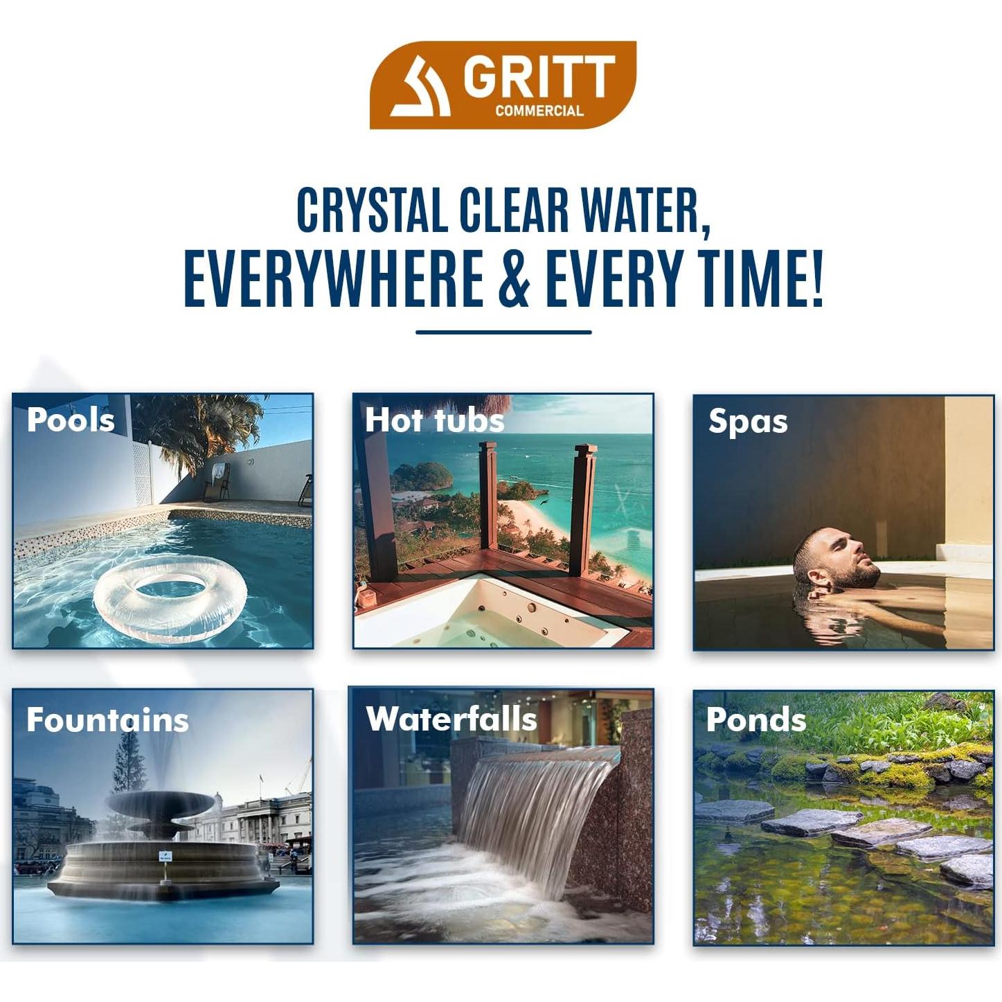 Desespumador Gritt Comercial 3.78L para Piscinas y Spas