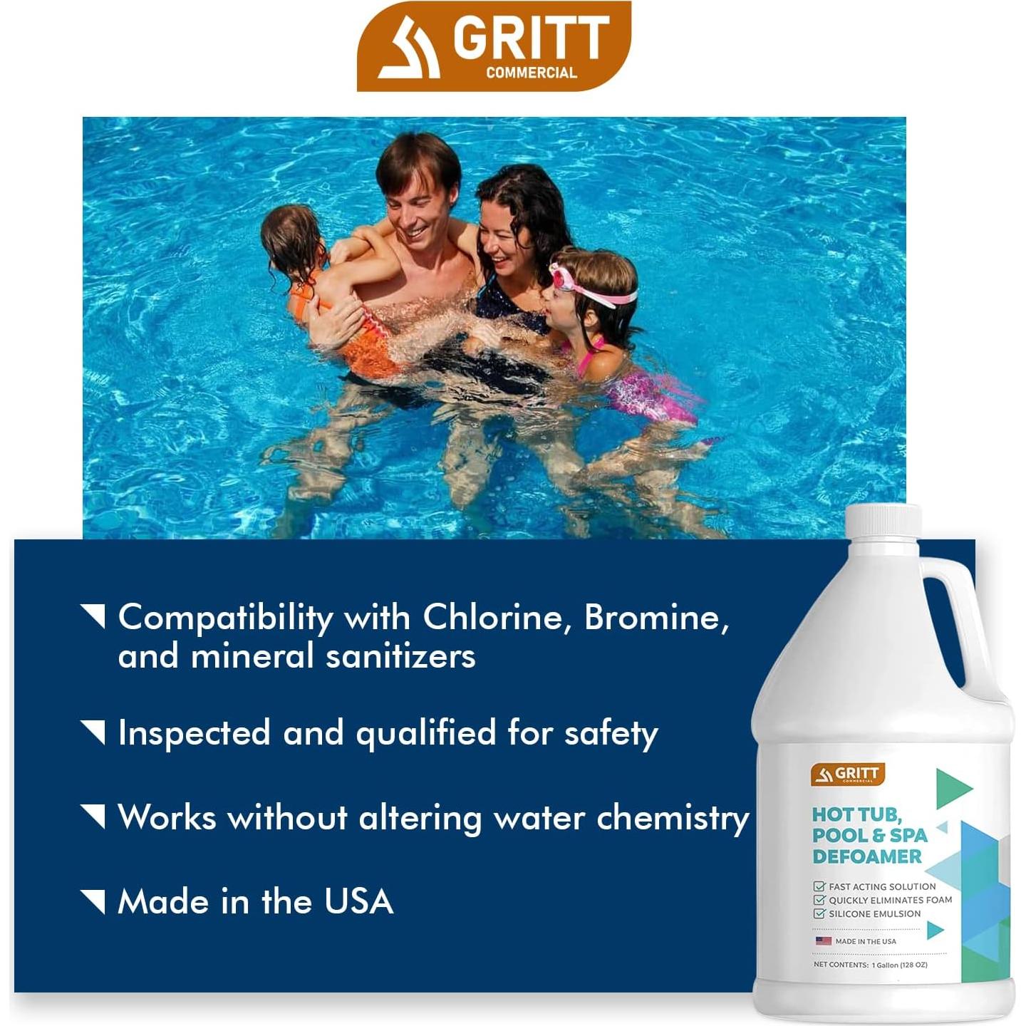 Desespumador Gritt Comercial 3.78L para Piscinas y Spas
