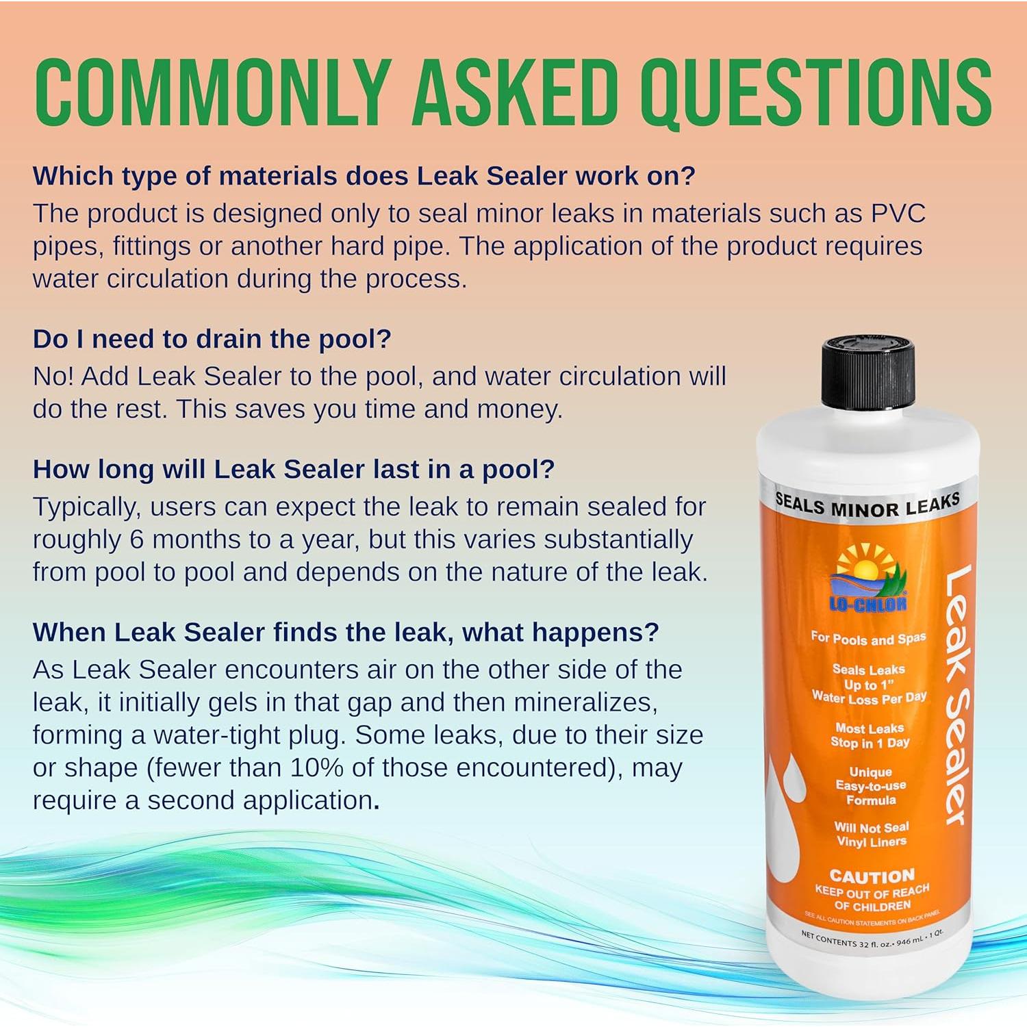 Sellador de Fugas Lo-Chlor 0.91L para Piscinas y Spas