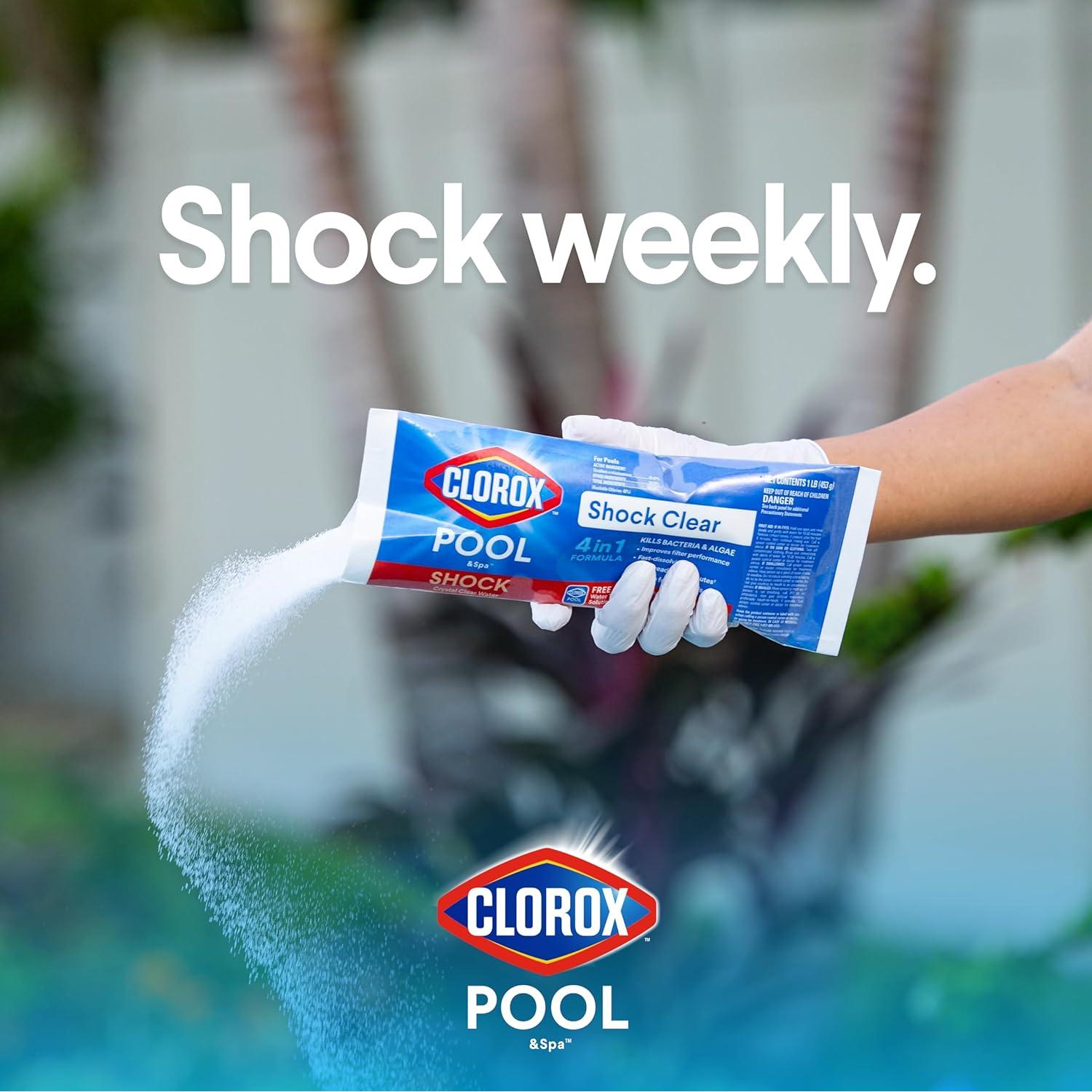 Clorox Pool&Spa Shock Clear 6 Paquete 2.71 kg para Piscinas