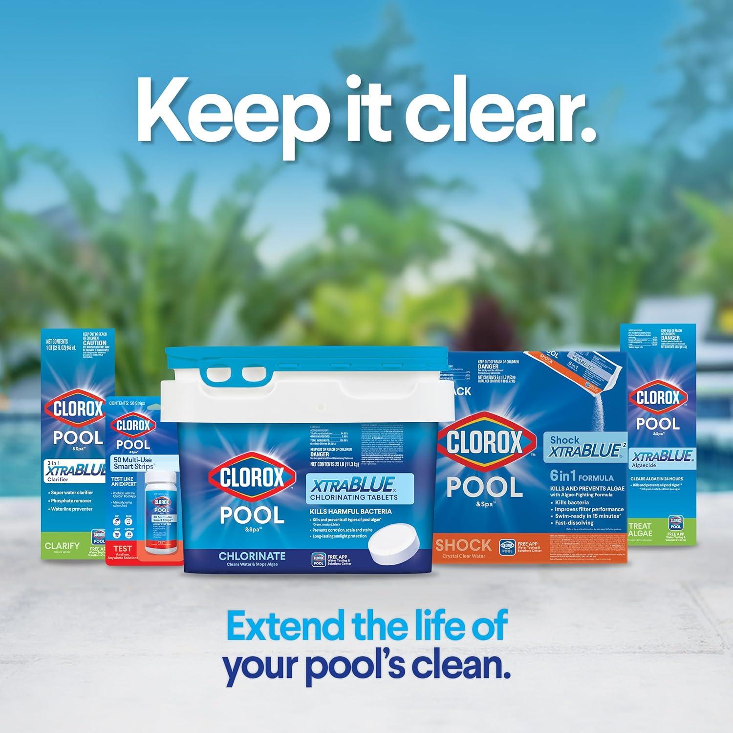 Clorox Pool&Spa Shock Clear 6 Paquete 2.71 kg para Piscinas