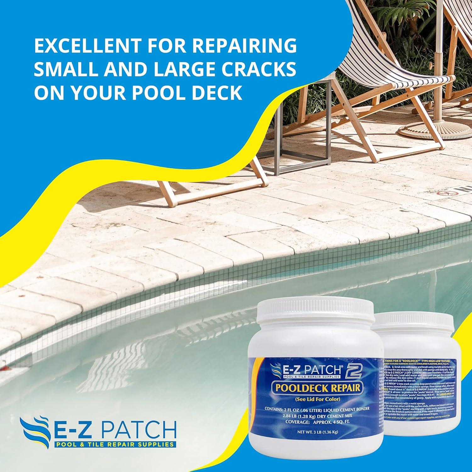 Kit de Reparación de Deck de Piscina E-Z Patch 2 Arena Buff 1.36 kg
