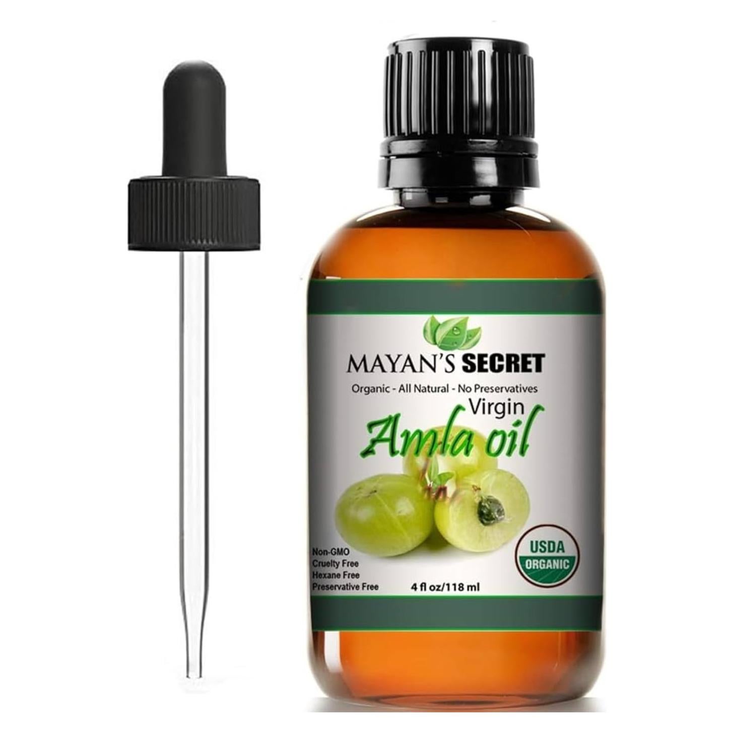 Aceite de Amla Puro Secreto Maya 118ml Orgánico Prensado en Frío