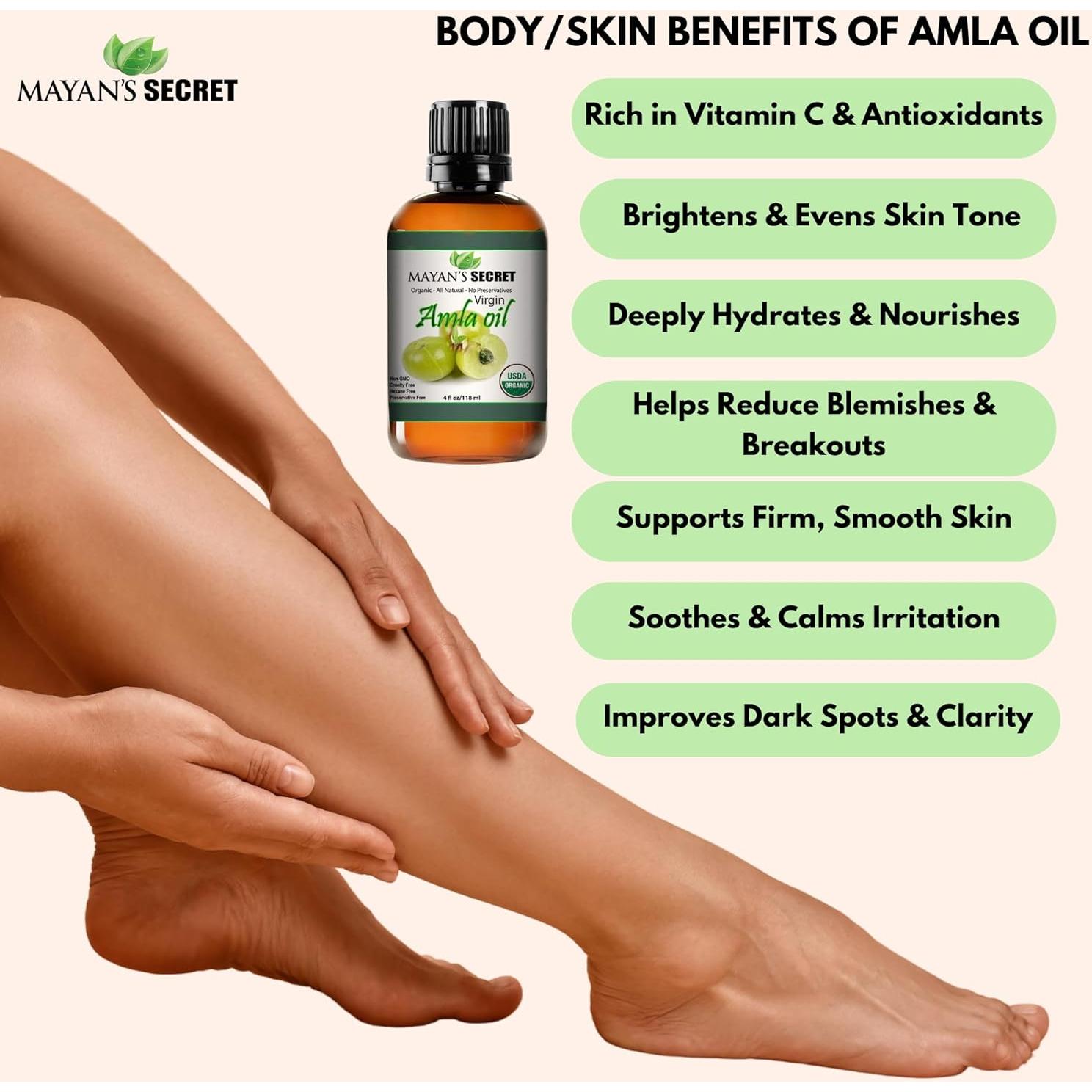 Aceite de Amla Puro Secreto Maya 118ml Orgánico Prensado en Frío