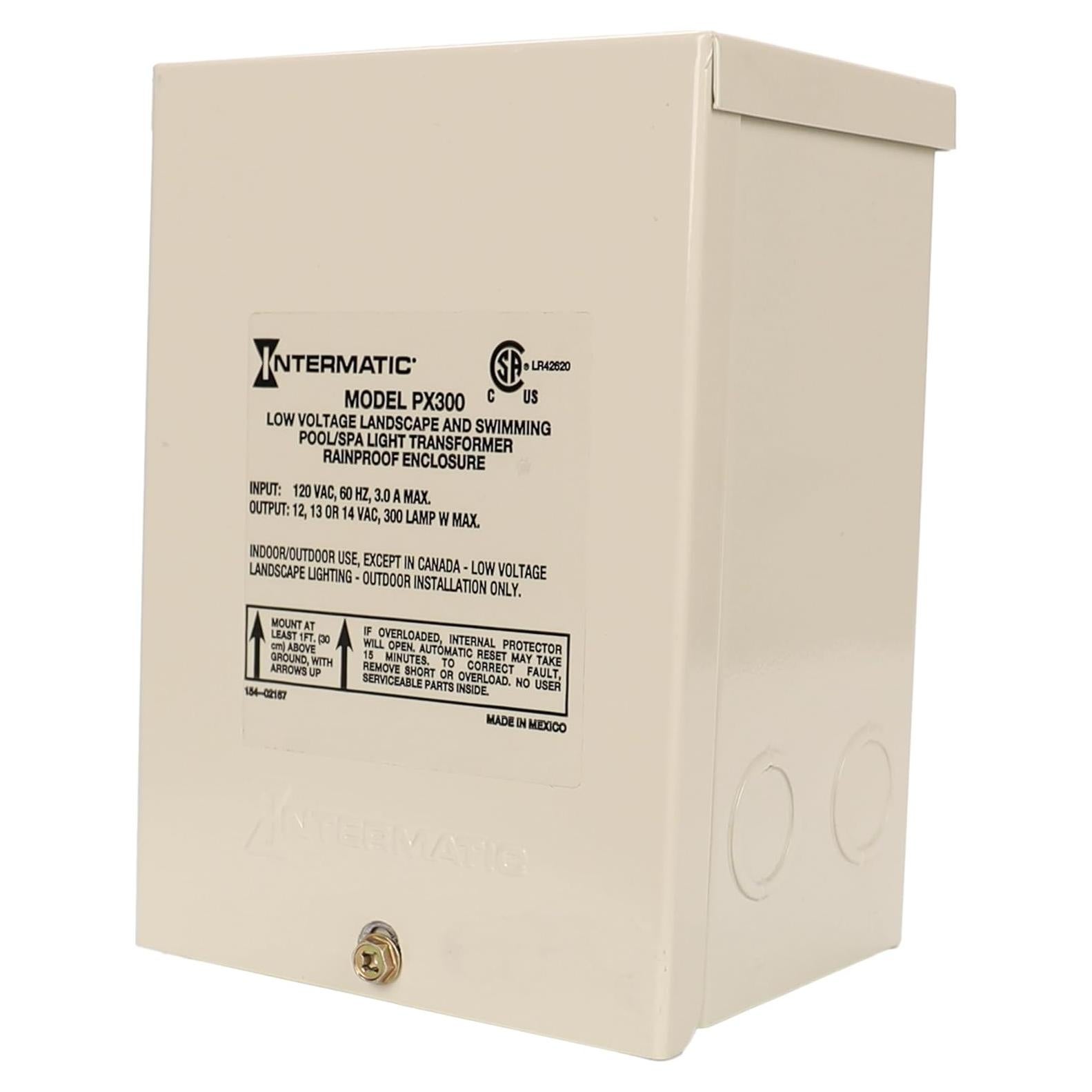 Transformador de Luz de Piscina Intermatic PX300 300W 12-14V