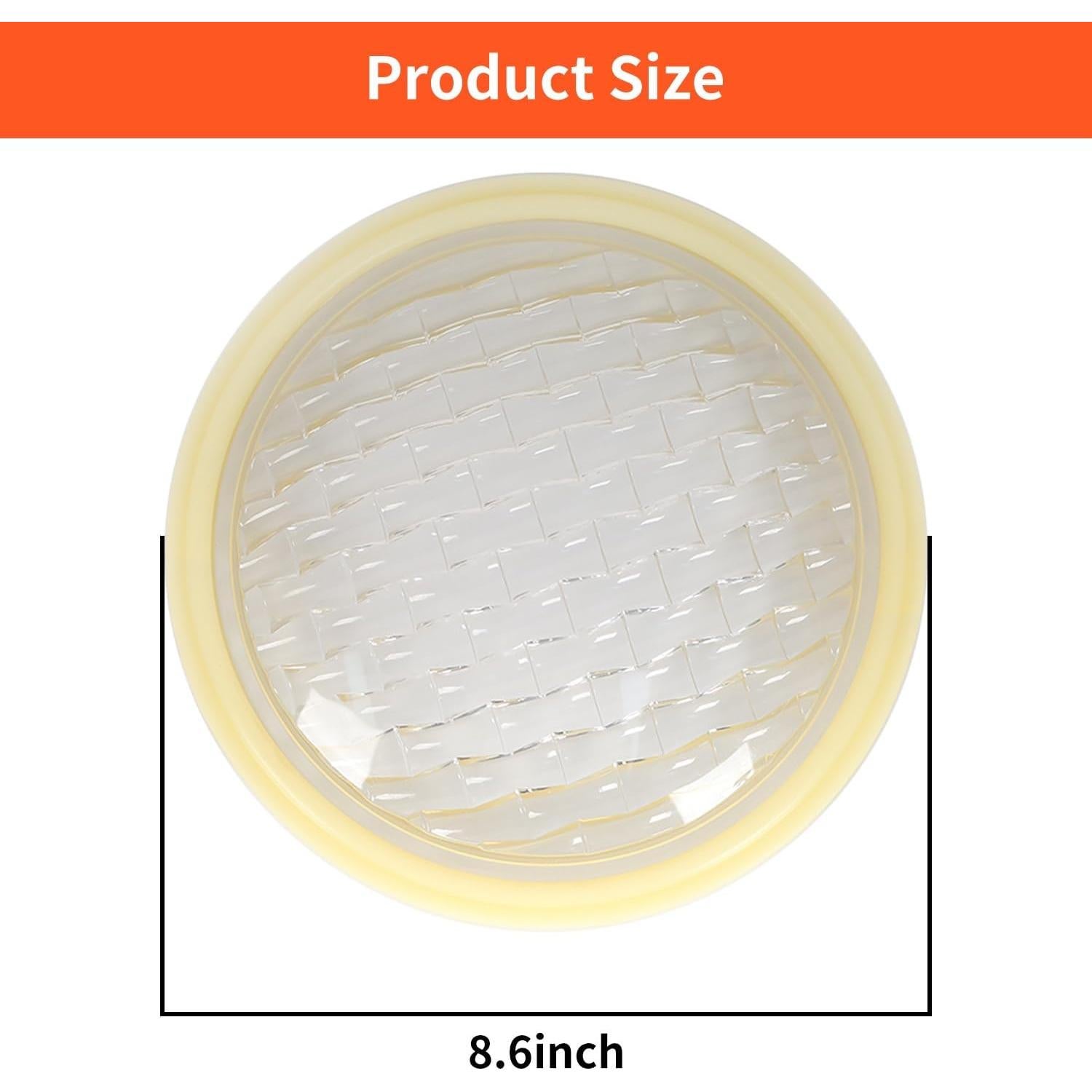 Anillo de Sellado y Lente de Luz de Piscina PGGBOO 8.6"