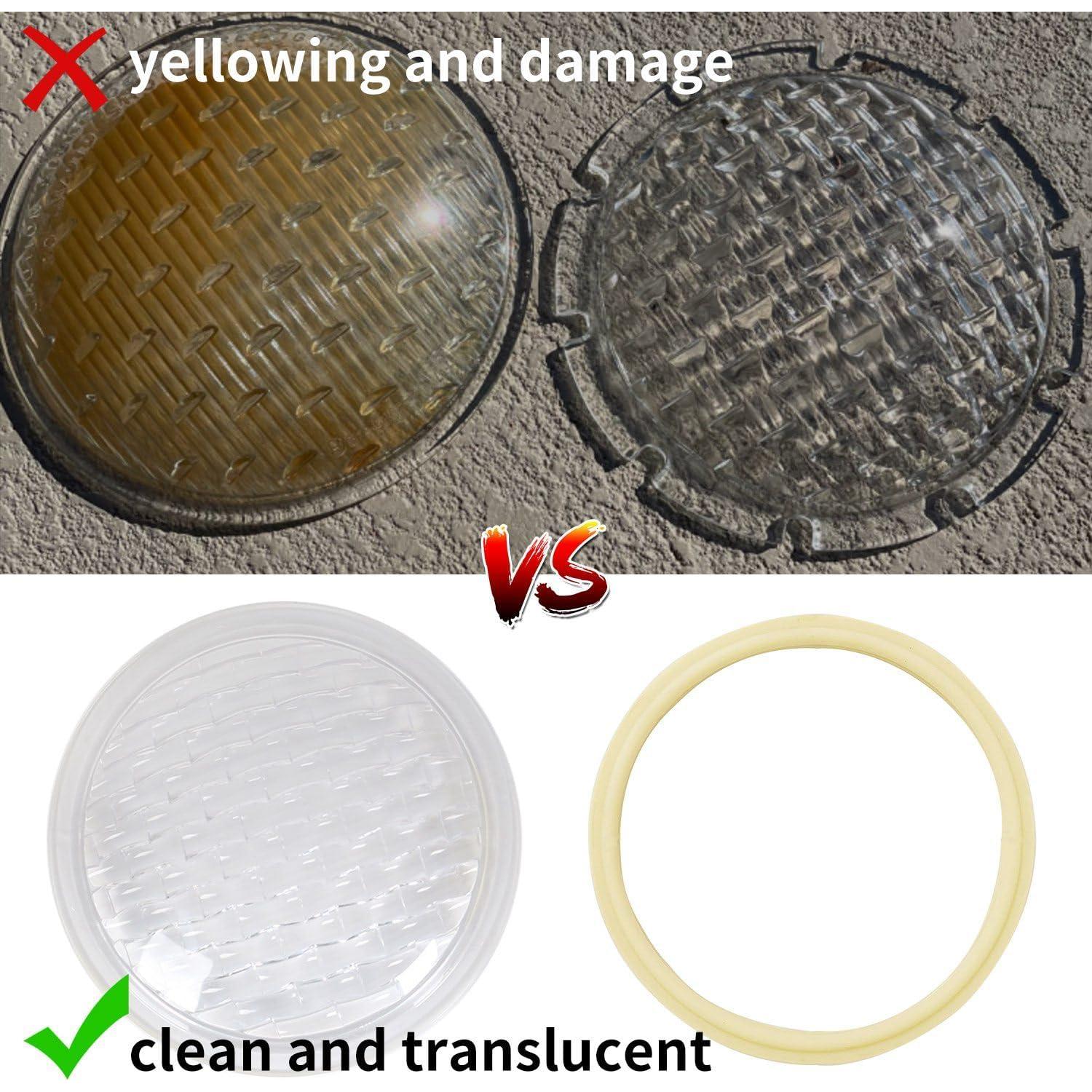 Anillo de Sellado y Lente de Luz de Piscina PGGBOO 8.6"