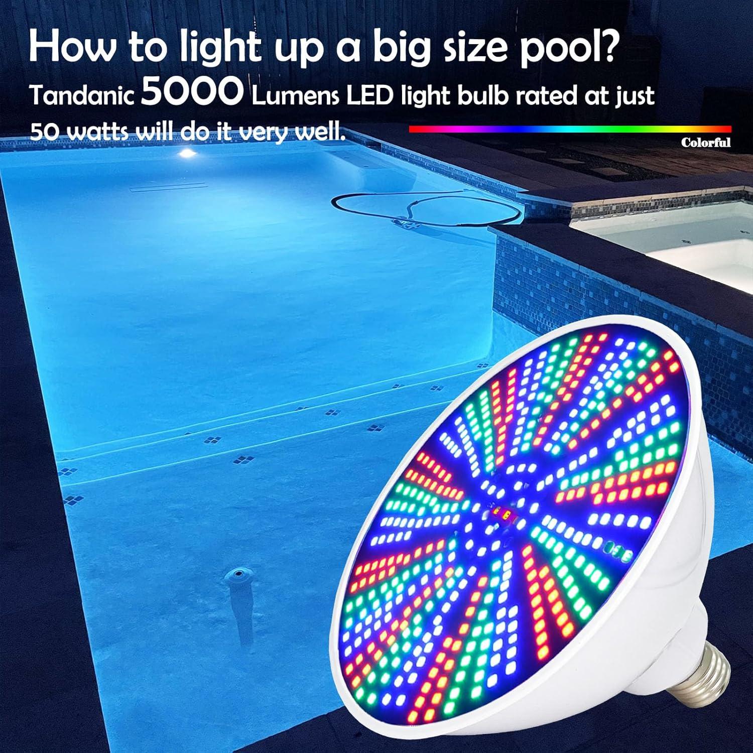 Bombilla LED de Piscina 50W Tandanic RGB 120V - Repuesto