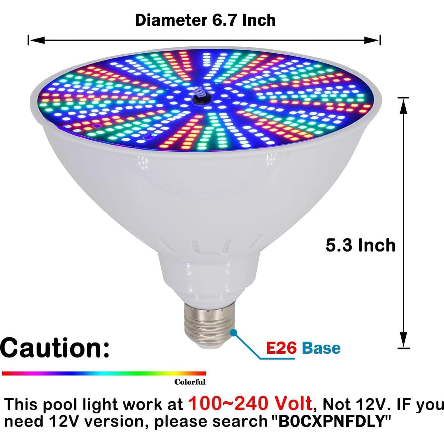 Bombilla LED de Piscina 50W Tandanic RGB 120V - Repuesto