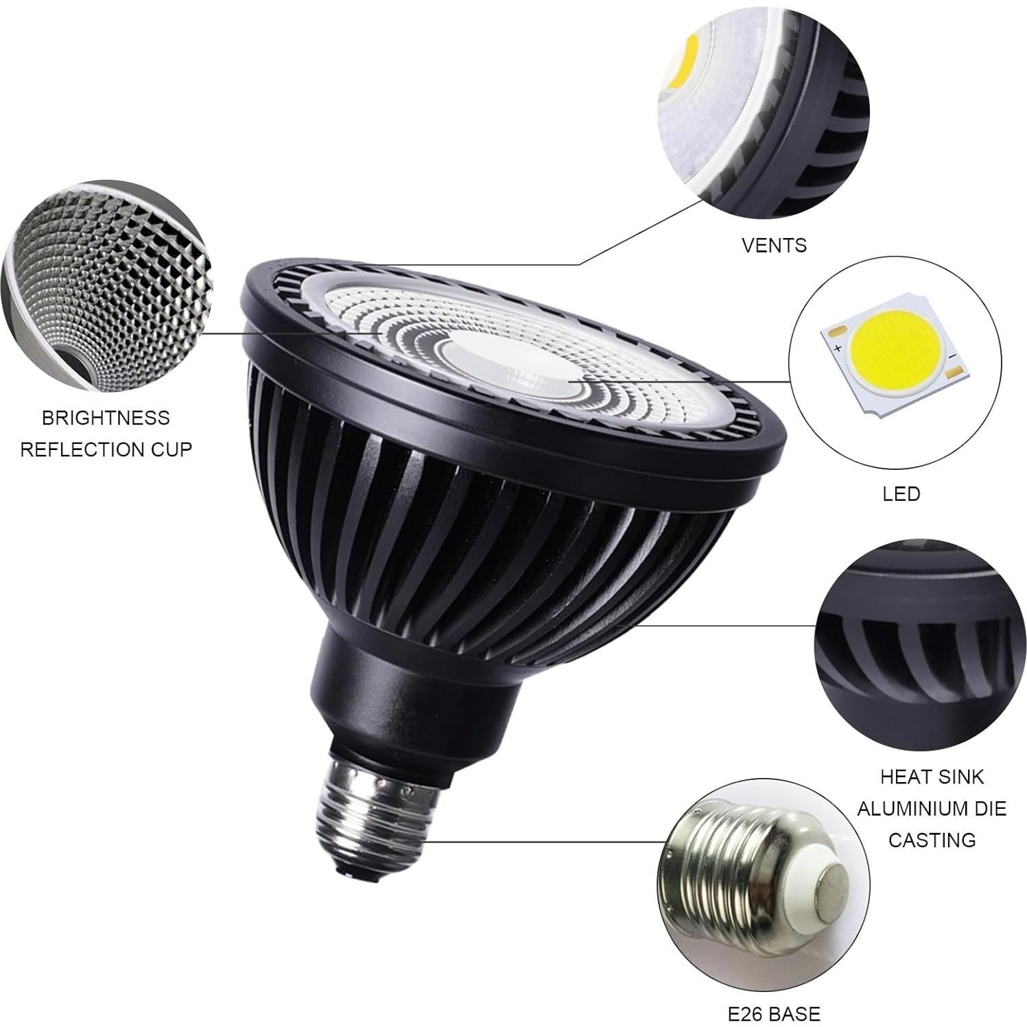 Bombilla LED para Piscina Wiyifada 45W 6000K E26