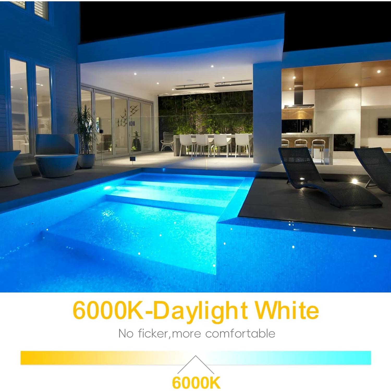 Bombilla LED para Piscina Wiyifada 45W 6000K E26