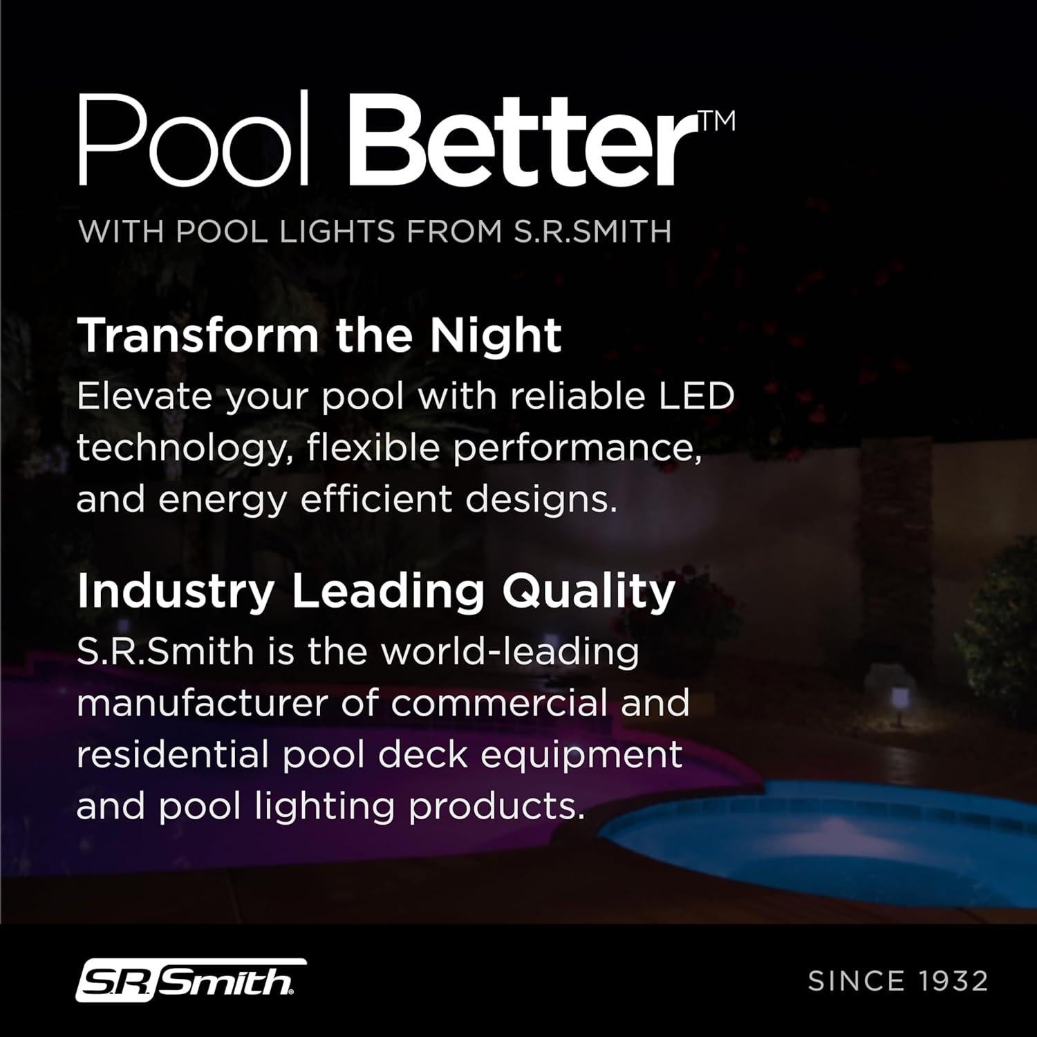 Luz de Acento LED S.R. Smith TREO Micro 12V 2W RGB para Piscina