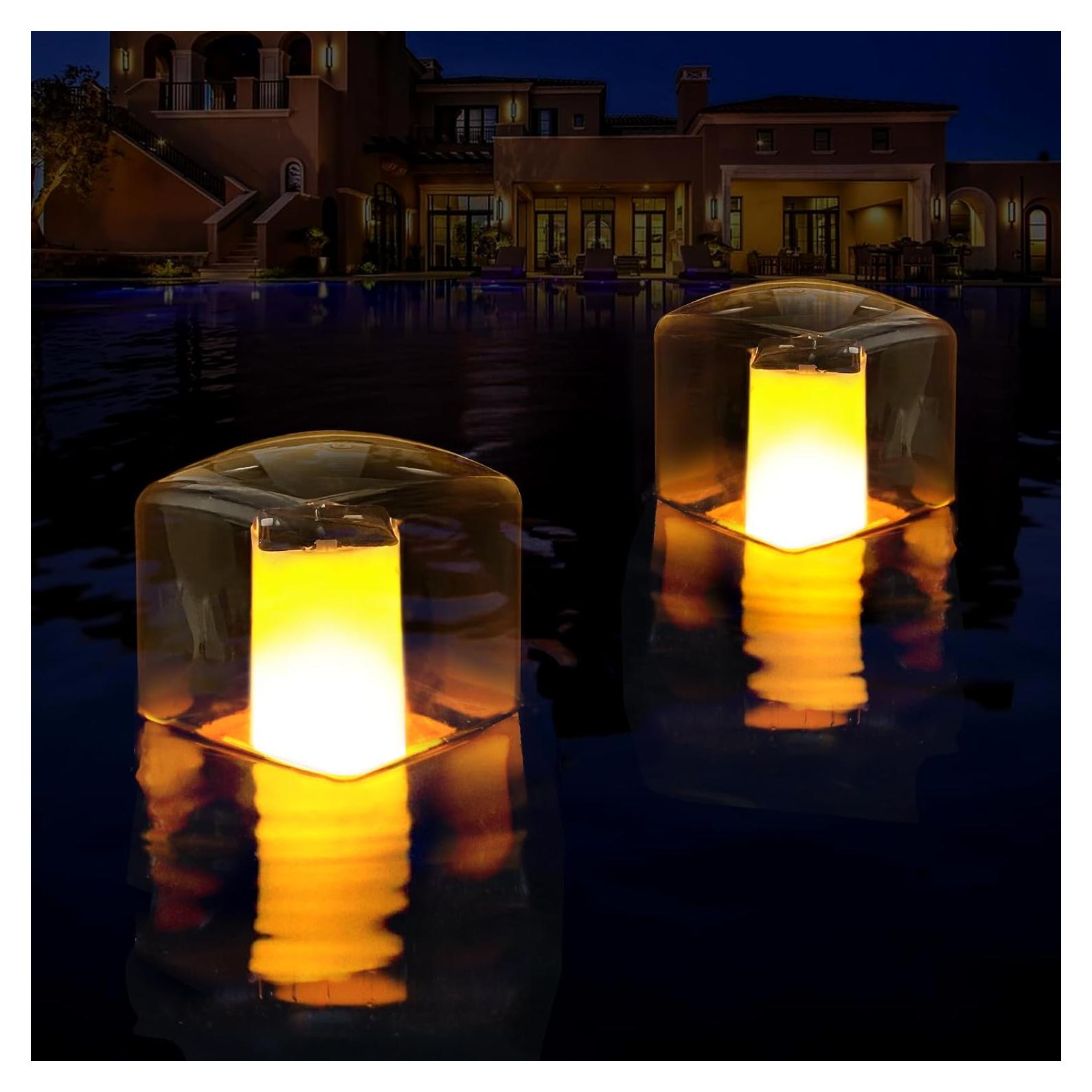 Luces Flotantes Solares para Piscina LanPool 2PCS IP68