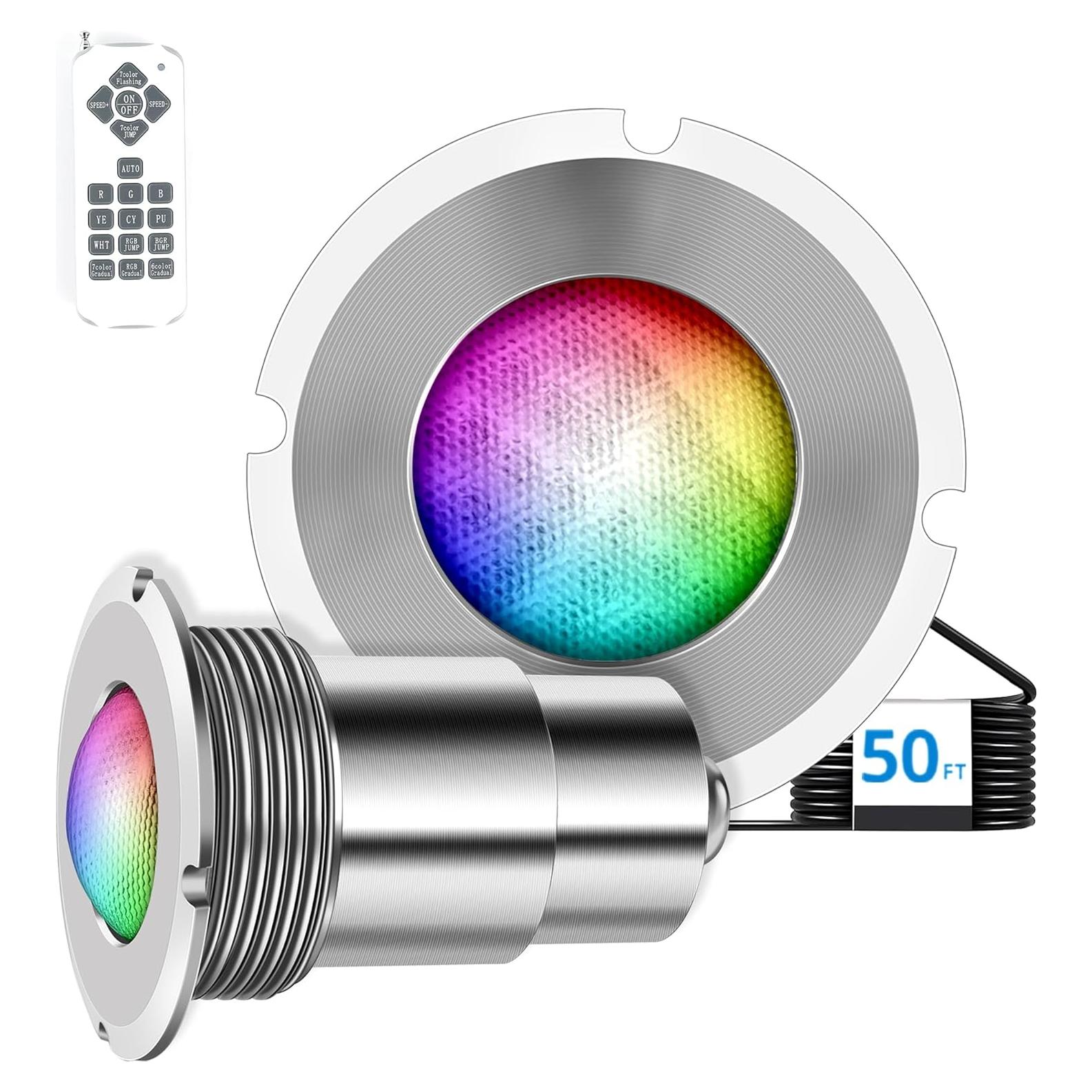 Luz LED para piscina Zenhagu 1.5" IP68 AC12V 50 pies